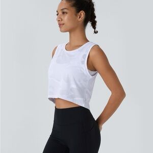 Halara loose camo cropped tank top